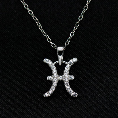 Zodiac Sign Gemini Necklace - 925 Silver