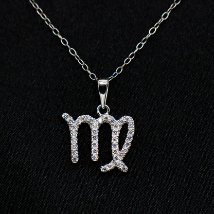 Zodiac Sign Virgo Necklace - 925 Silver