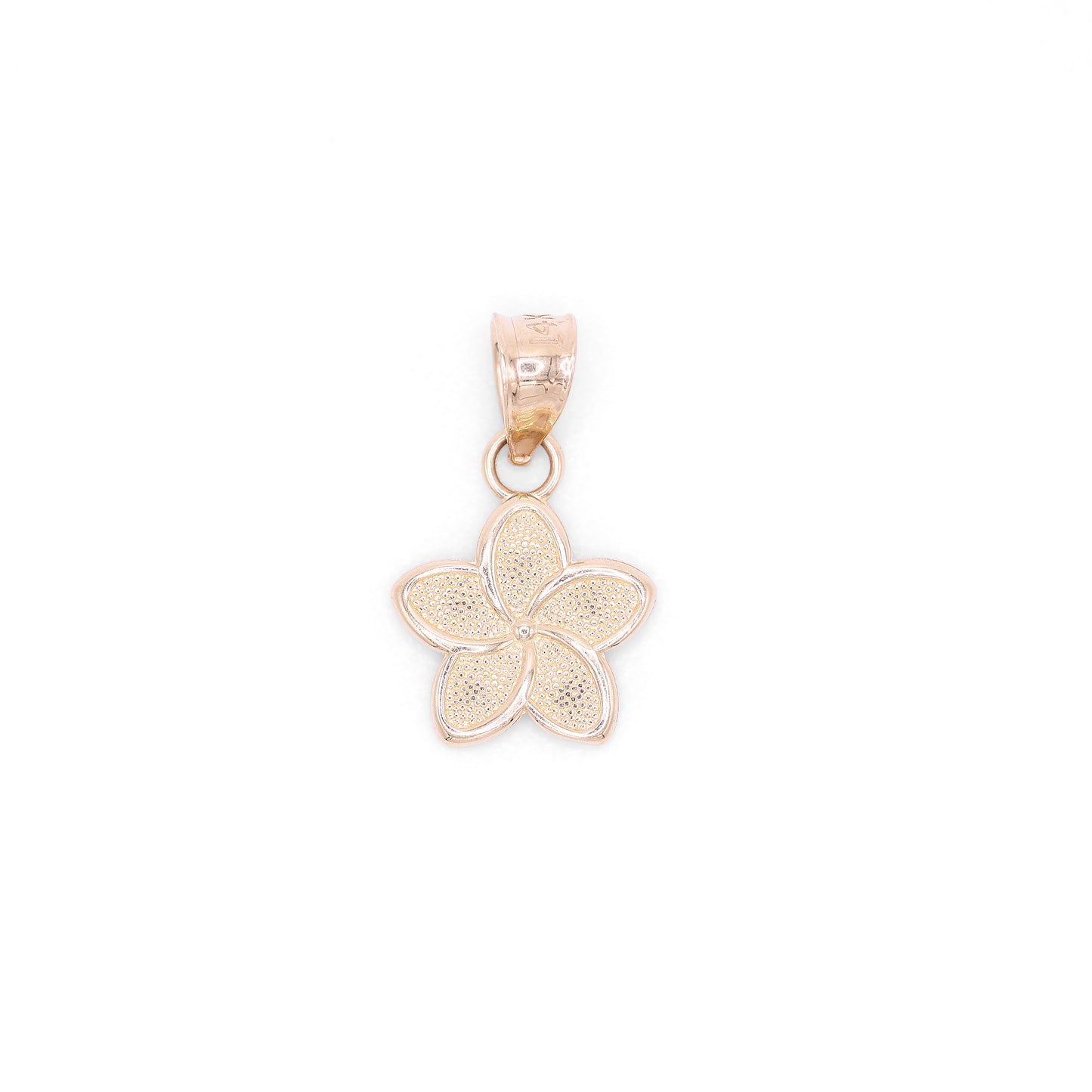 Small Hibiscus Flower Pendant - 14k Gold