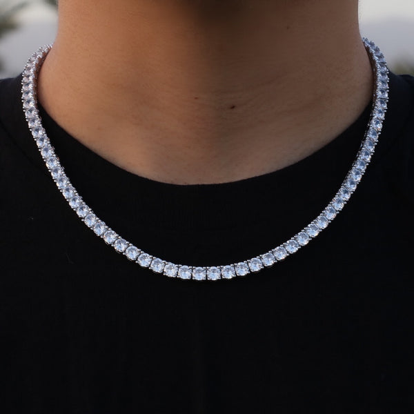 5mm Tennis Chain - 925 Silver – Huerta Jewelry