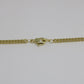 Virgin Mary w/ Solid Hearts Necklace -  Gold