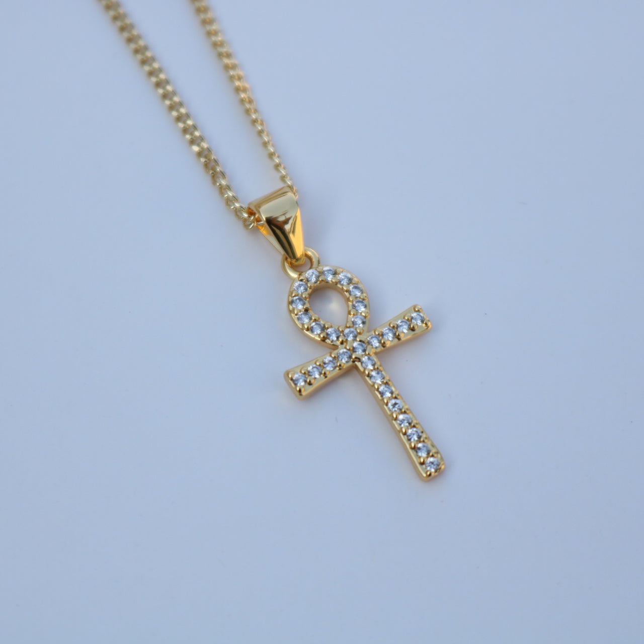 Micro Ankh Cross necklace