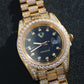 Iced Huerta Watch - Gold