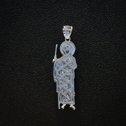 Plain San Judas Pendant - Real 925 Silver