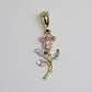 Rose 3 Tone Necklace - Gold