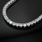 4mm Tennis Necklace - White Gold