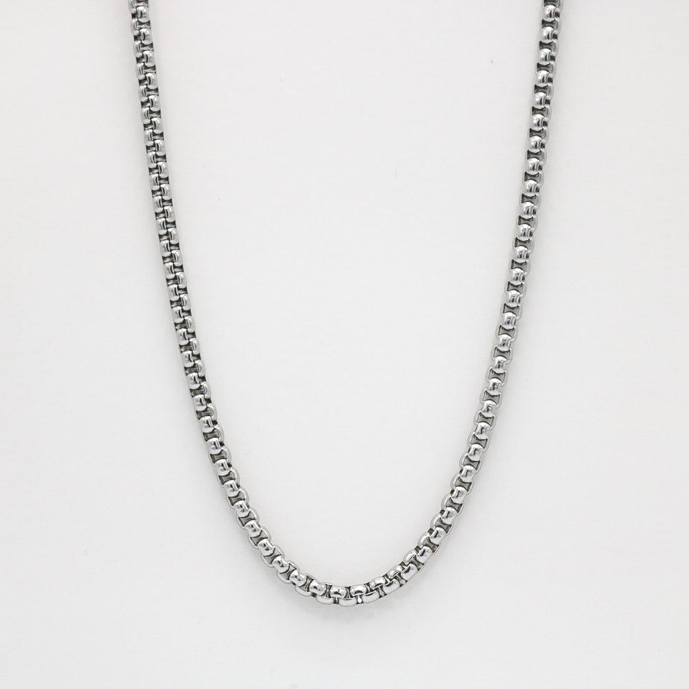 4mm Round Box Chain - Premium 316L Stainless