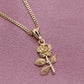 Flower Necklace - Gold