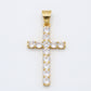 Diamond Cross Pendant - Gold