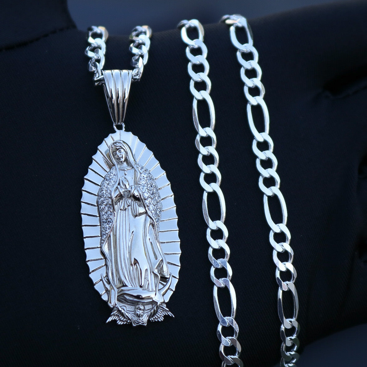 Virgin Mary Necklace Religious Christian Jewelry Oval Medal Coin Penda –  Gift shop of holy objects