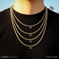 Iced Out Handgun pendant - Gold