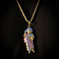 3 Tone San Judas Pendant - Gold