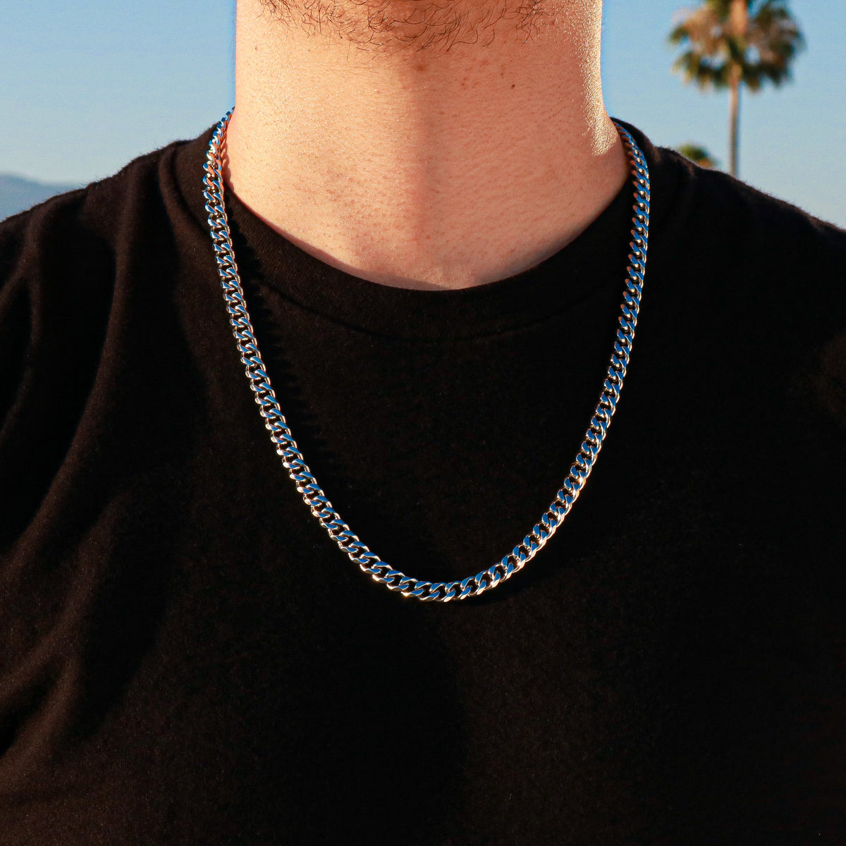 7mm Cuban Link Chain | Stainless Steel | Mens Necklace 7mm Cuban Link Chain | Stainless Steel | Mens Necklace