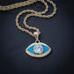 Evil Eye Diamond Necklace - Gold
