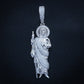 Iced Out San Judas Pendant  - Real 925 Silver