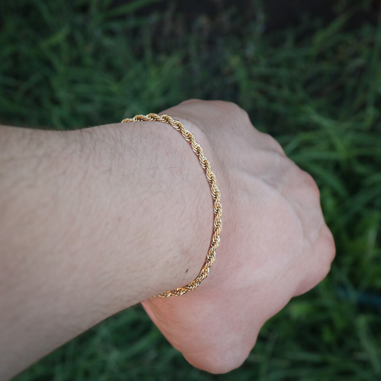 3mm Rope Bracelet - Gold