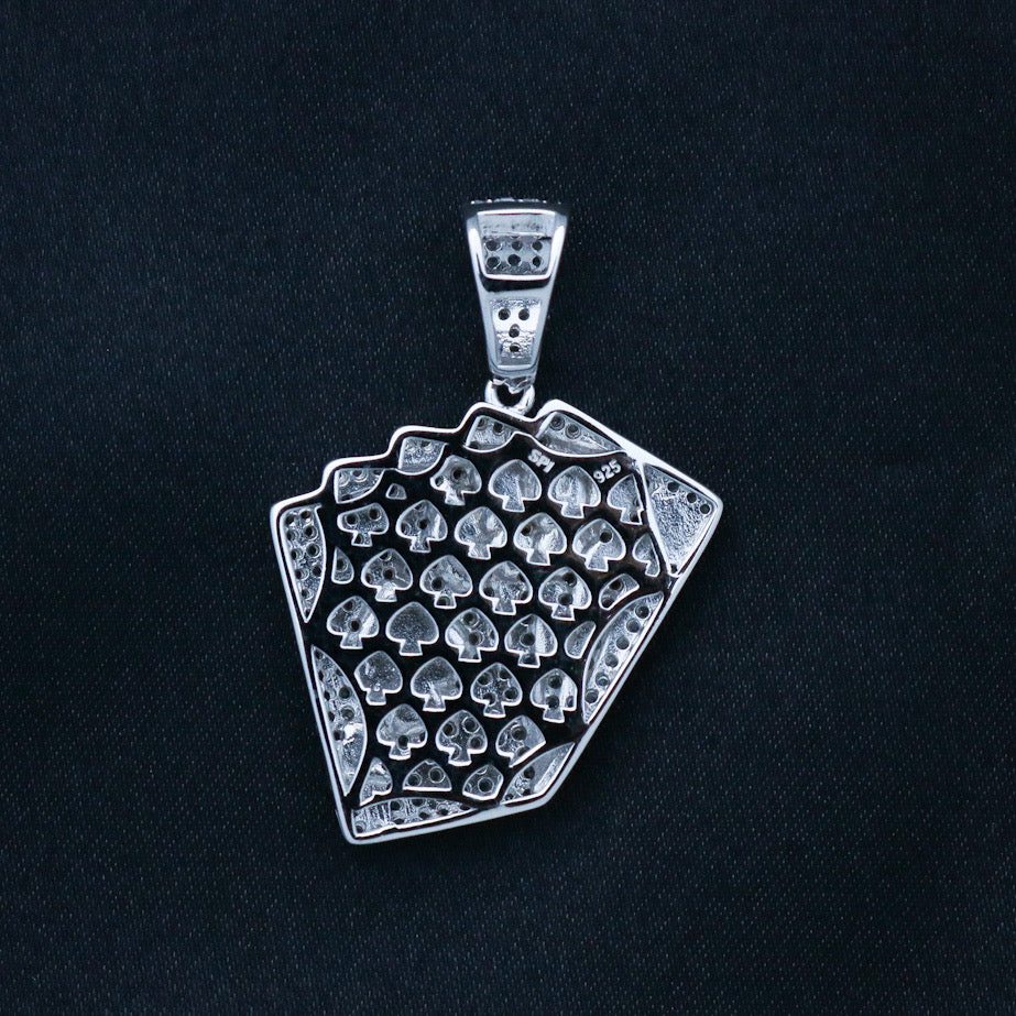 Royal Flush Pendant - 925 Silver