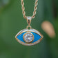 Evil Eye Diamond Necklace - Gold