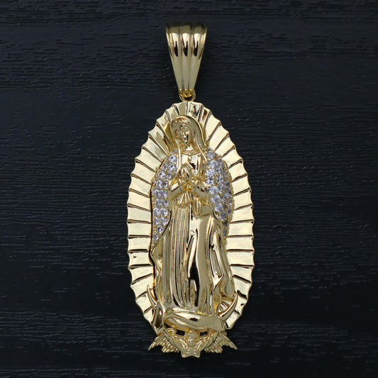 Virgin Mary Pendant - Gold
