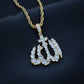 Iced out Allah Pendant - Gold