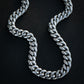 14mm Miami Cuban with the Iced Out Clasp - Premium 316L Stainless